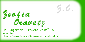 zsofia oravetz business card